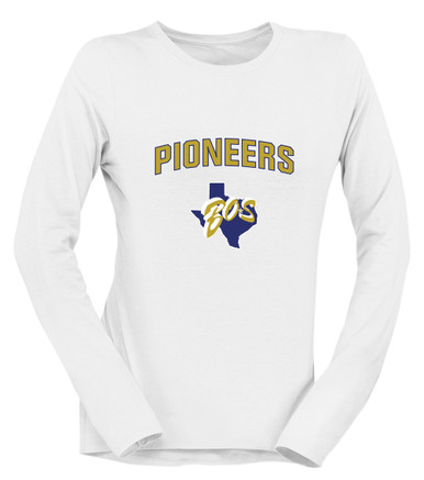 Boswell Pioneers Mascot #6 Women's LS T-Shirt