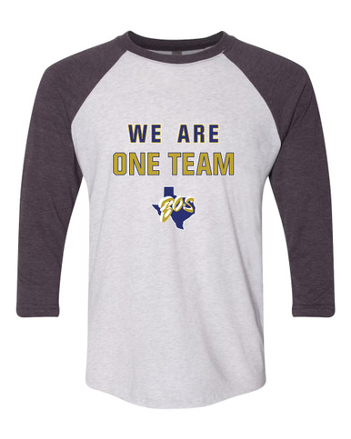 Boswell Pioneers We Are One Team Women's Baseball T-Shirt