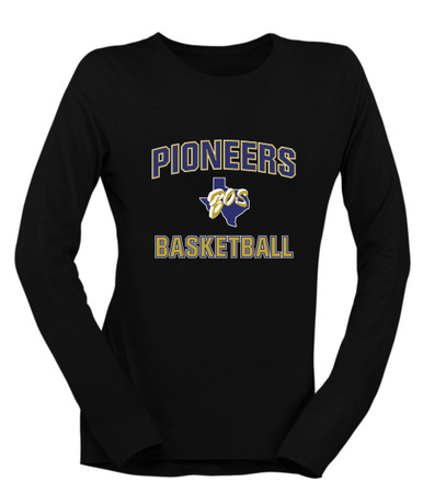 Boswell Pioneers Basketball #1 Women's LS T-Shirt