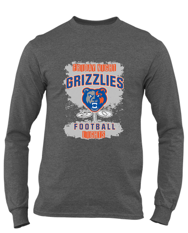 Grand Oaks Grizzlies Football #6 Men's Premium LS T-Shirt