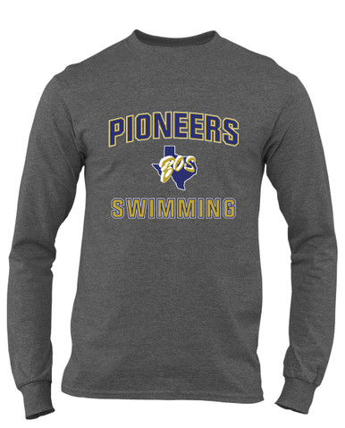 Boswell Pioneers Swimming Men's LS T-Shirt