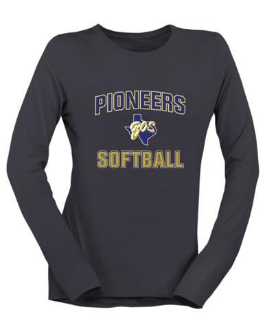 Boswell Pioneers Softball #1 Women's LS T-Shirt