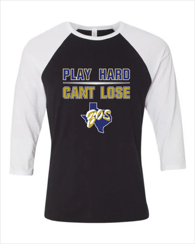 Boswell Pioneers Play Hard, Can't Lose Women's Baseball T-Shirt