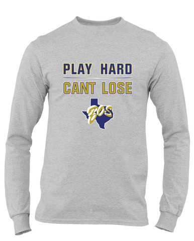 Boswell Pioneers Play Hard, Can't Lose Men's Premium LS T-Shirt