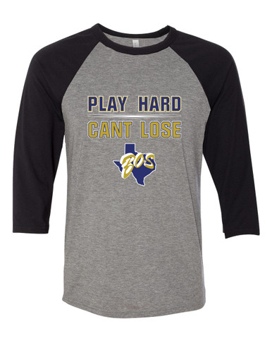 Boswell Pioneers Play Hard, Can't Lose Men's Baseball T-Shirt
