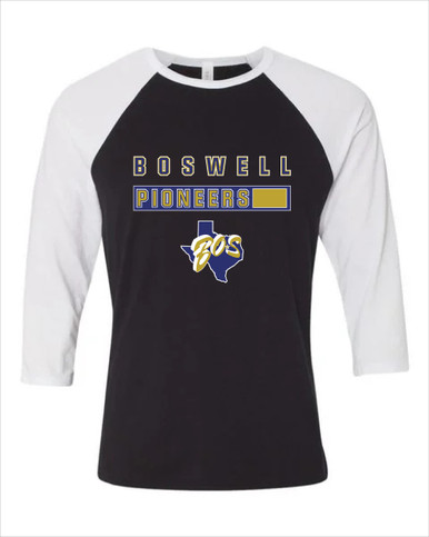 Boswell Pioneers Mascot #7 Men's Baseball T-Shirt
