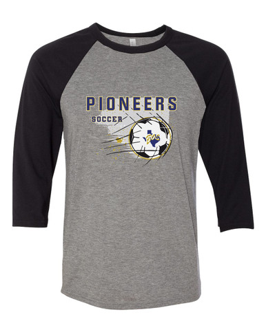 Boswell Pioneers Soccer #2 Women's Baseball T-Shirt