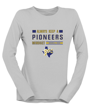 Boswell Pioneers Mindset Women's LS T-Shirt