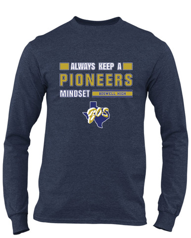 Boswell Pioneers Mindset Men's LS T-Shirt