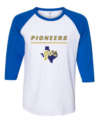 Boswell Pioneers Mascot #8 Women's Baseball T-Shirt