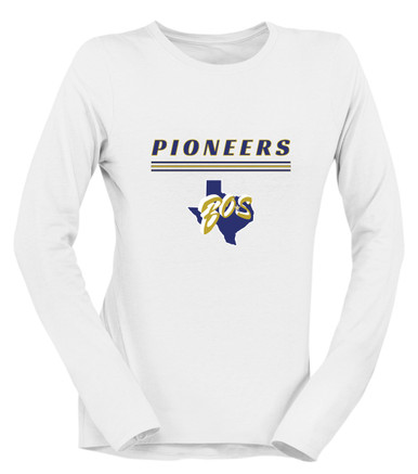 Boswell Pioneers Mascot #8 Women's LS T-Shirt