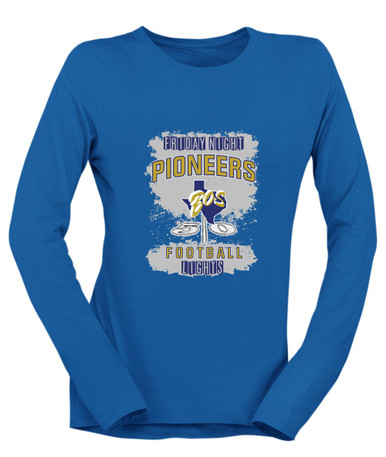Boswell Pioneers Football #6 Women's LS T-Shirt