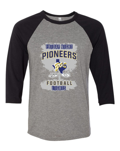 Boswell Pioneers Football #6 Women's Baseball T-Shirt