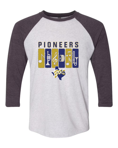 Boswell Pioneers Band # 2 Women's Baseball T-Shirt
