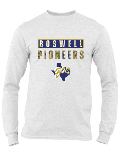 Boswell Pioneers Mascot #9 Men's LS T-Shirt