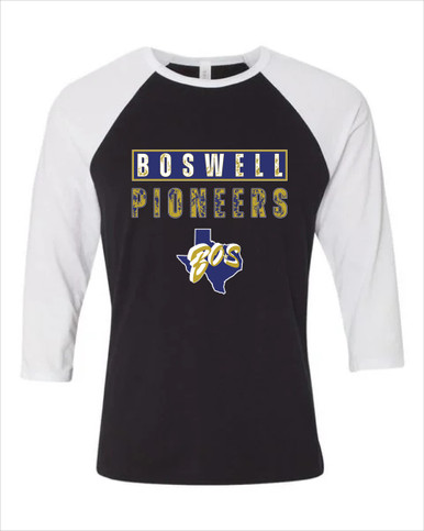 Boswell Pioneers Mascot #9 Men's Baseball T-Shirt
