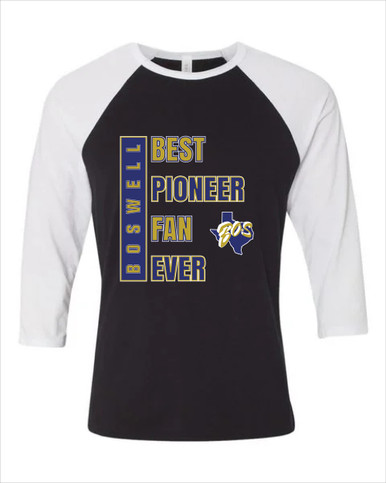 Boswell Pioneers Best Pioneer Fan Women's Baseball T-Shirt