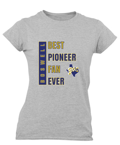 Boswell Pioneers Best Pioneer Fan Women's Premium SS T-Shirt