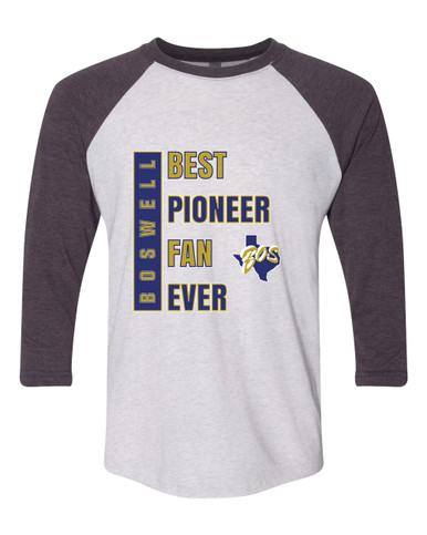 Boswell Pioneers Best Pioneer Fan Men's Baseball T-Shirt