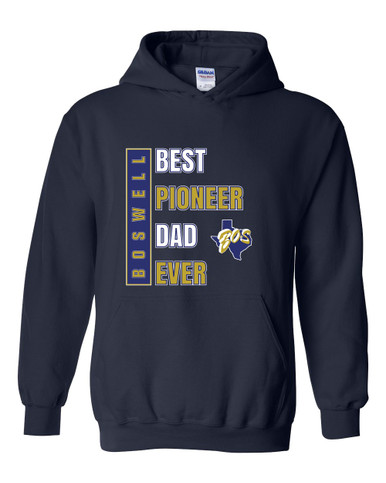 Boswell Pioneers Best Pioneer Dad Men's Hoodie