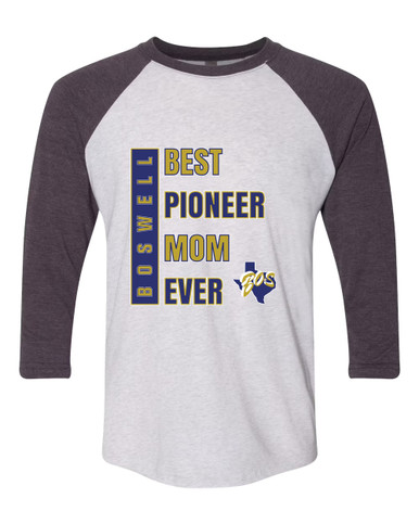Boswell Pioneers Best Pioneer Mom Women's Baseball T-Shirt