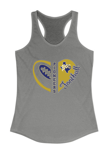 Boswell Pioneers Heart Football Women's Tank Top
