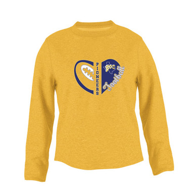 Boswell Pioneers Heart Football Women's Sweatshirt