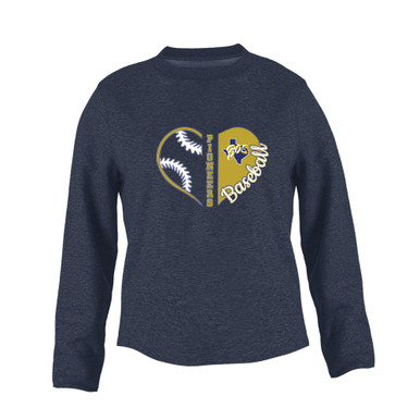Boswell Pioneers Heart Baseball Women's Sweatshirt