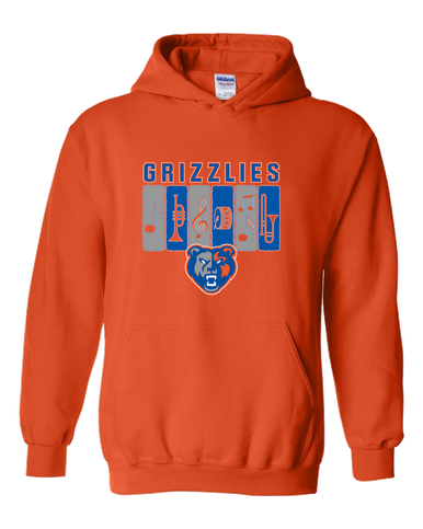 Grand Oaks Grizzlies Band # 2 Men's Hoodie
