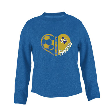 Boswell Pioneers Heart Soccer Women's Sweatshirt
