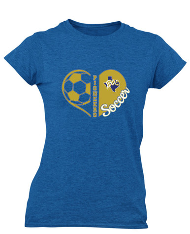 Boswell Pioneers Heart Soccer Women's Premium SS T-Shirt