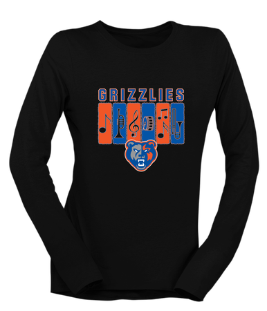 Grand Oaks Grizzlies Band # 2 Women's LS T-Shirt