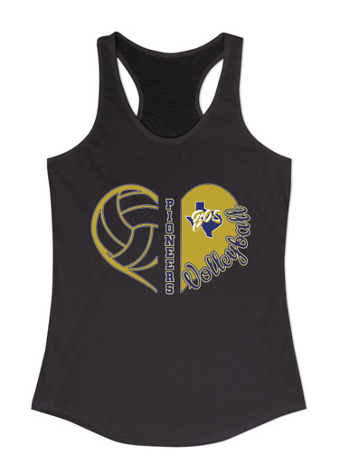 Boswell Pioneers Heart Volleyball Women's Tank Top