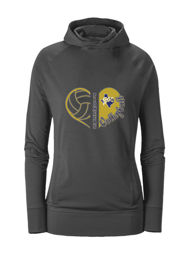 Boswell Pioneers Heart Volleyball Women's Hoodie