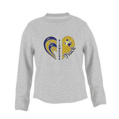 Boswell Pioneers Heart Track Women's Sweatshirt