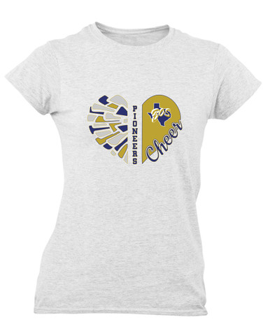 Boswell Pioneers Heart Cheer Women's SS T-Shirt