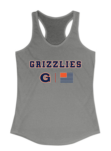 Grainger Grizzlies Team Colors Flag Women's Tank Top