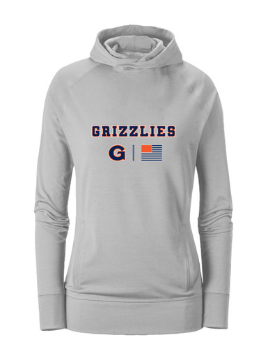 Grainger Grizzlies Team Colors Flag Women's Hoodie