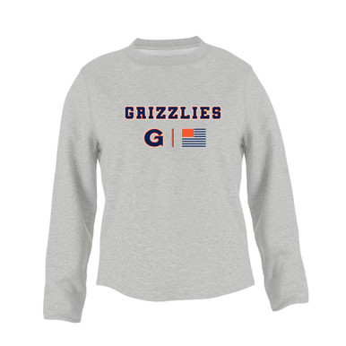 Grainger Grizzlies Team Colors Flag Women's Sweatshirt