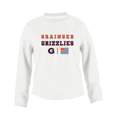 Grainger Grizzlies Spirit Flag Women's Sweatshirt
