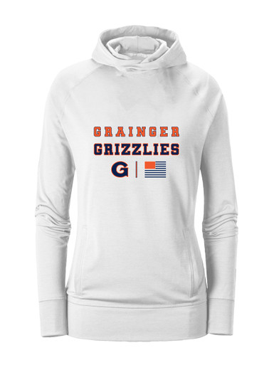 Grainger Grizzlies Spirit Flag Women's Hoodie