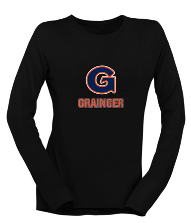 Grainger Grizzlies Mascot #2 Women's Premium LS T-Shirt