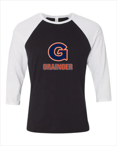 Grainger Grizzlies Mascot #2 Women's Baseball T-Shirt