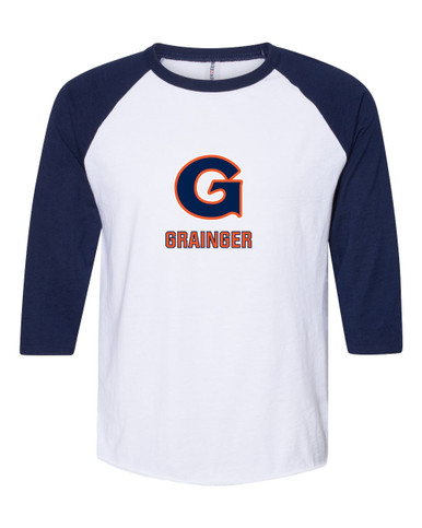 Grainger Grizzlies Mascot #2 Men's Baseball T-Shirt