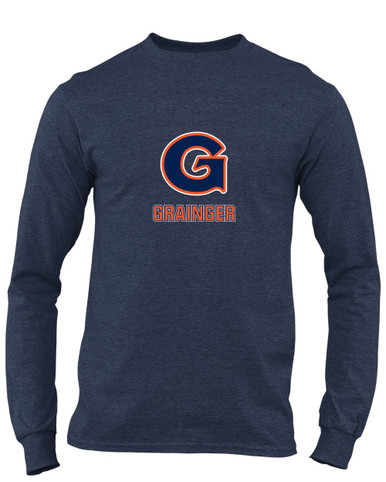 Grainger Grizzlies Mascot #2 Men's LS T-Shirt