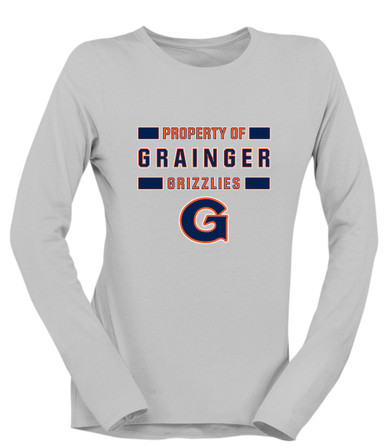 Grainger Grizzlies Property Of Women's LS T-Shirt