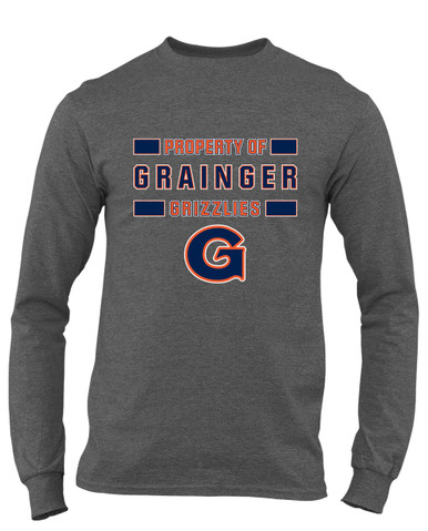 Grainger Grizzlies Property Of Men's LS T-Shirt