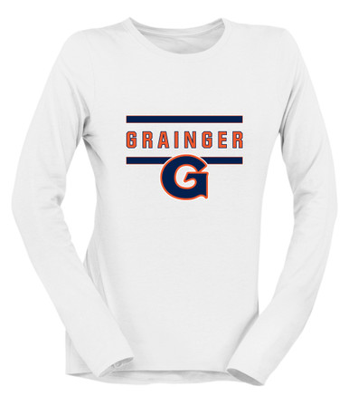 Grainger Grizzlies Mascot #4 Women's Premium LS T-Shirt