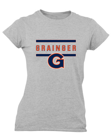 Grainger Grizzlies Mascot #4 Women's Premium SS T-Shirt