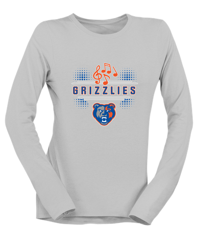 Grand Oaks Grizzlies Band # 3 Women's LS T-Shirt
